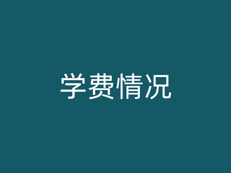 学费情况