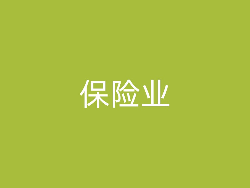 保险业