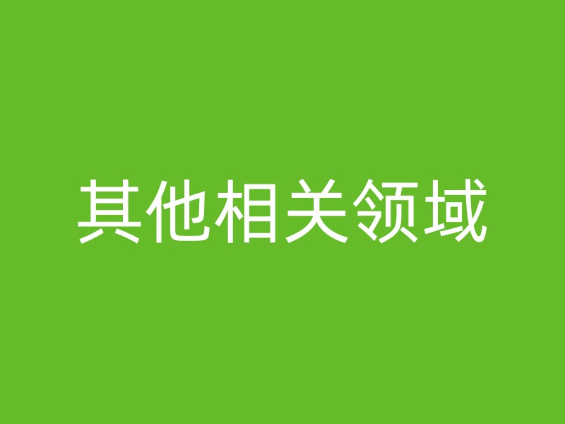 其他相关领域