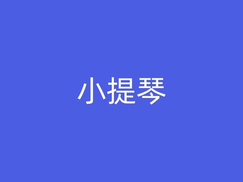 小提琴