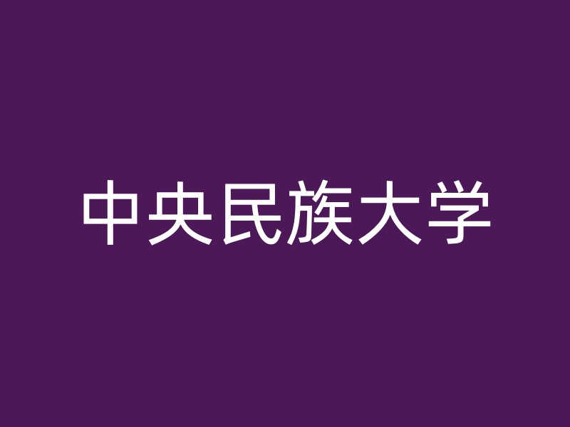 中央民族大学