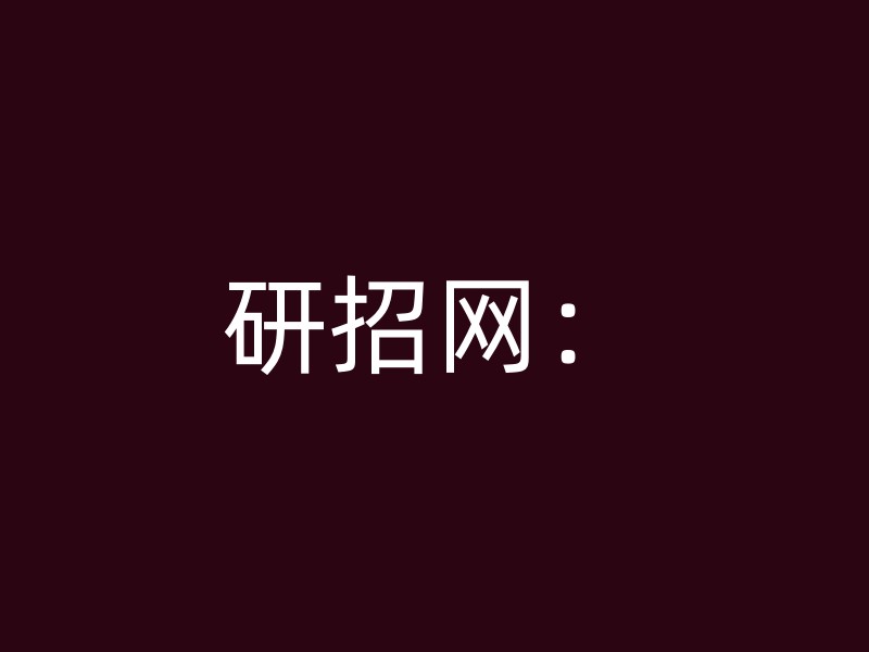 研招网：