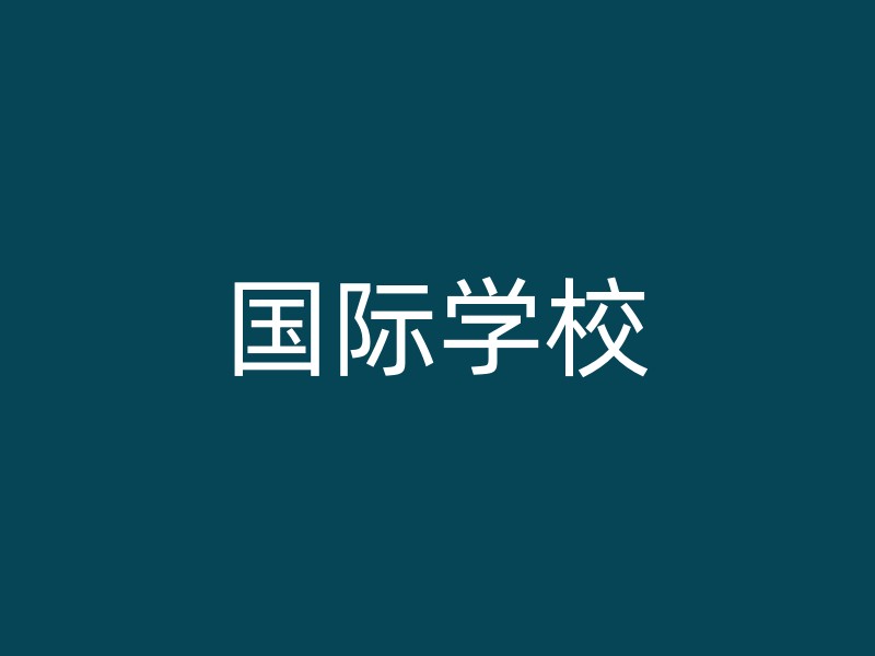 国际学校