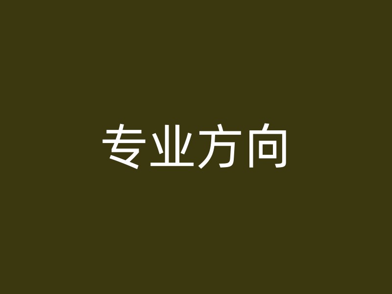 专业方向