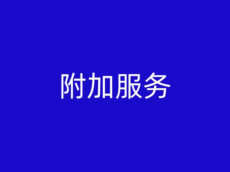 附加服务