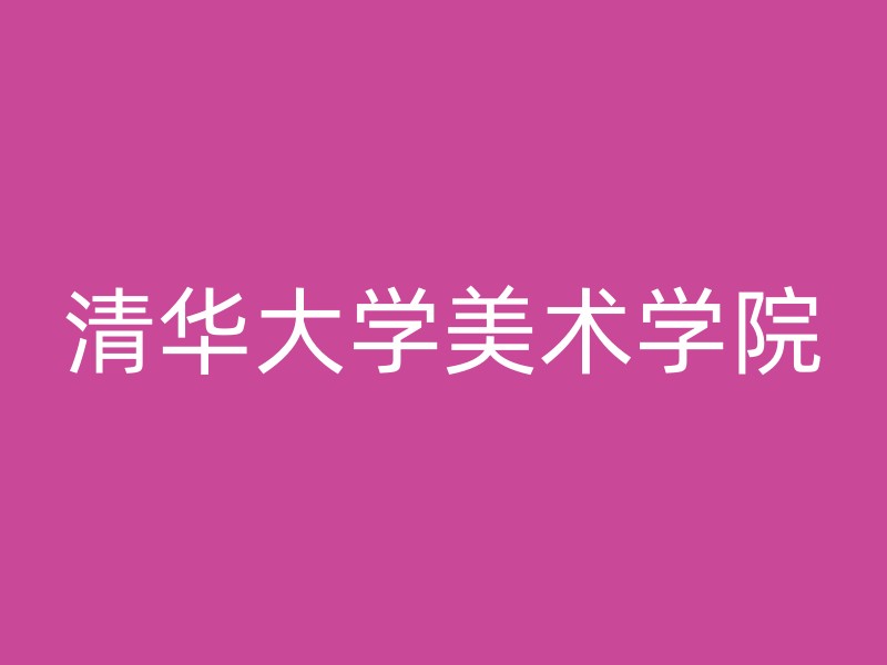 清华大学美术学院