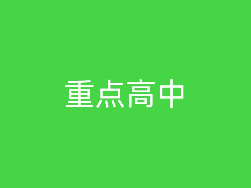 重点高中