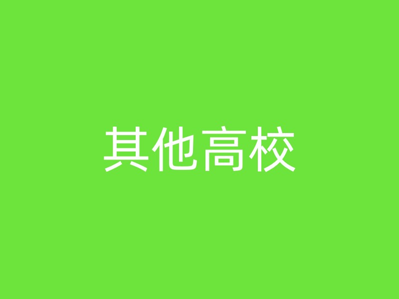 其他高校