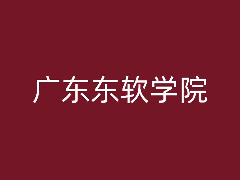 广东东软学院