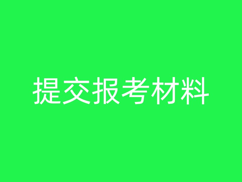 提交报考材料