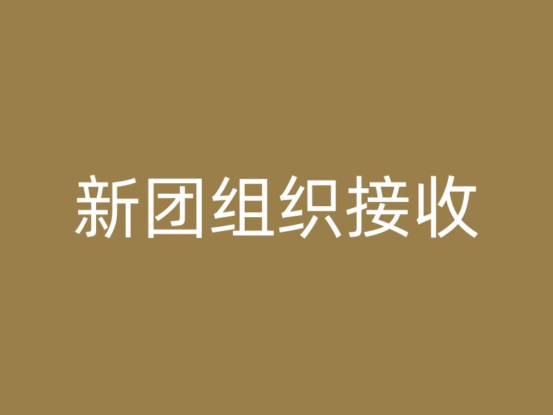 新团组织接收