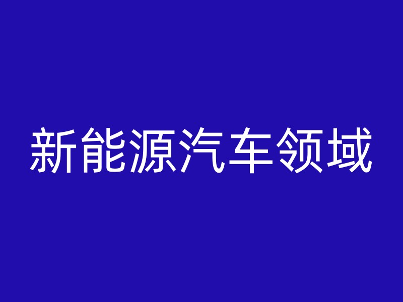 新能源汽车领域