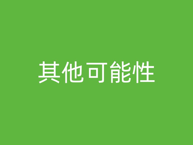 其他可能性