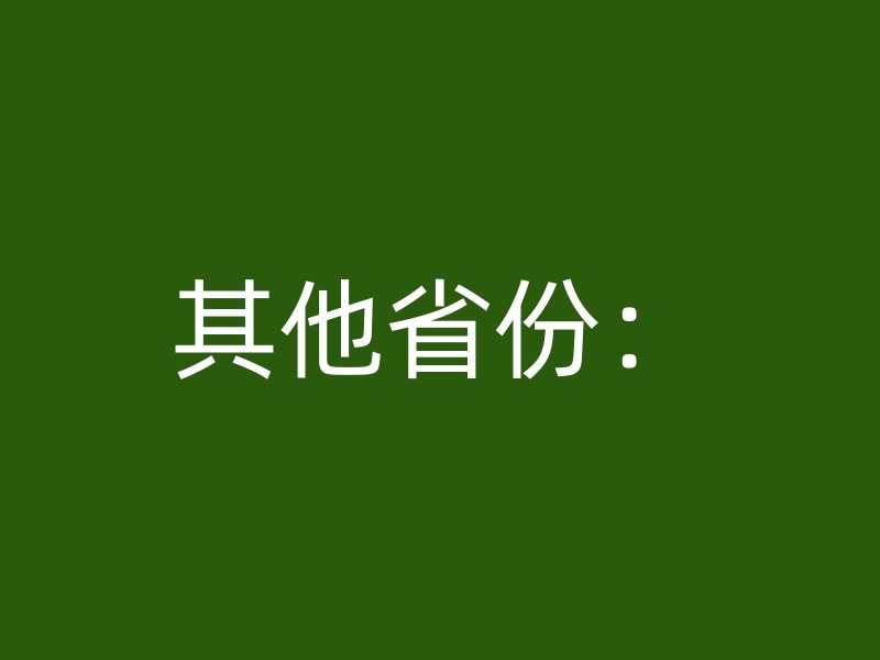 其他省份：