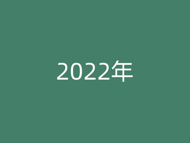 2022年