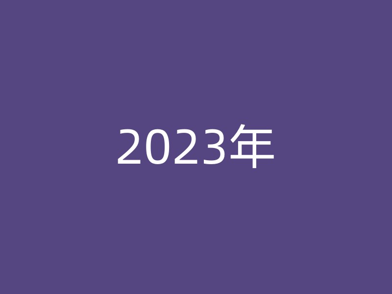 2023年