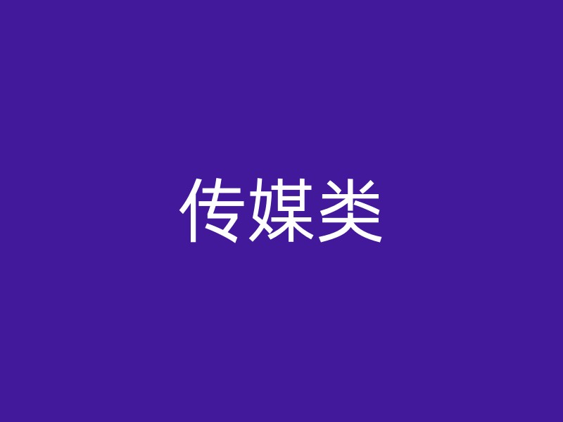 传媒类