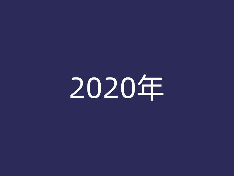 2020年