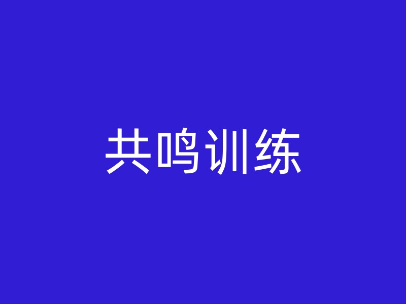 共鸣训练