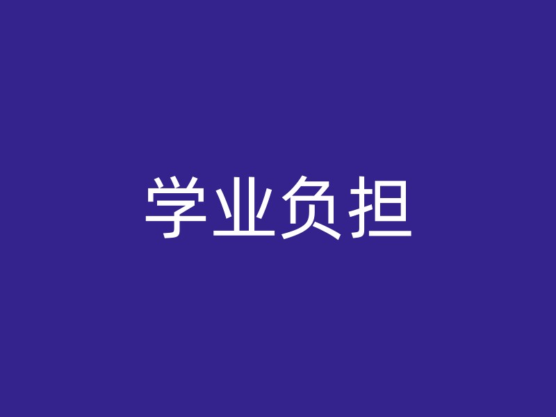 学业负担