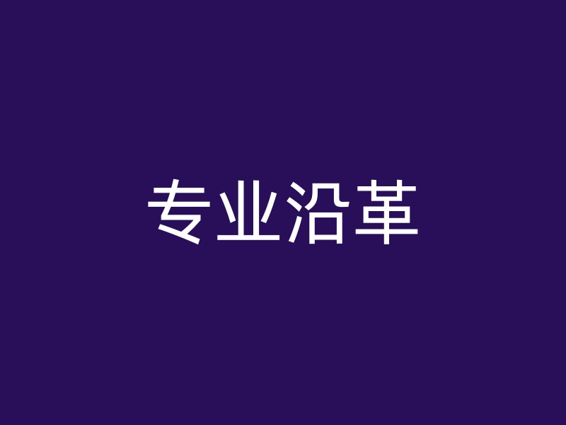 专业沿革