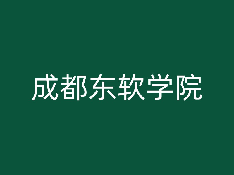 成都东软学院