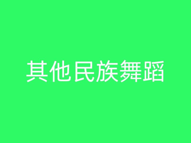 其他民族舞蹈