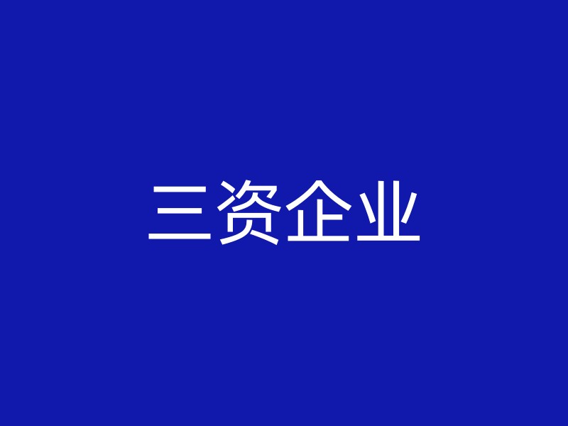 三资企业