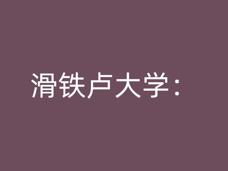 滑铁卢大学：