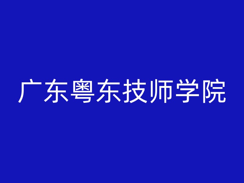 广东粤东技师学院