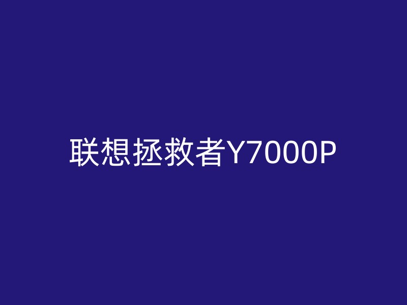 联想拯救者Y7000P