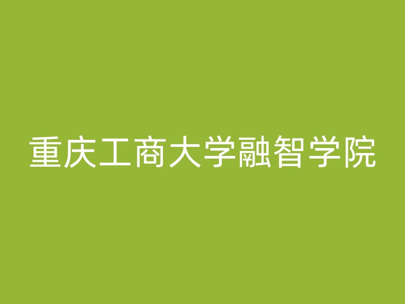 重庆工商大学融智学院