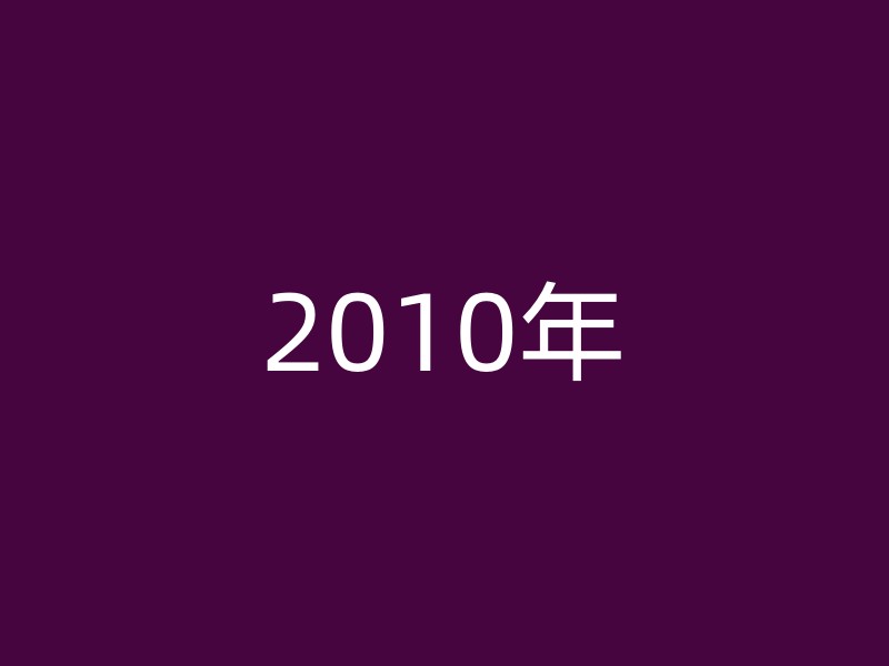 2010年