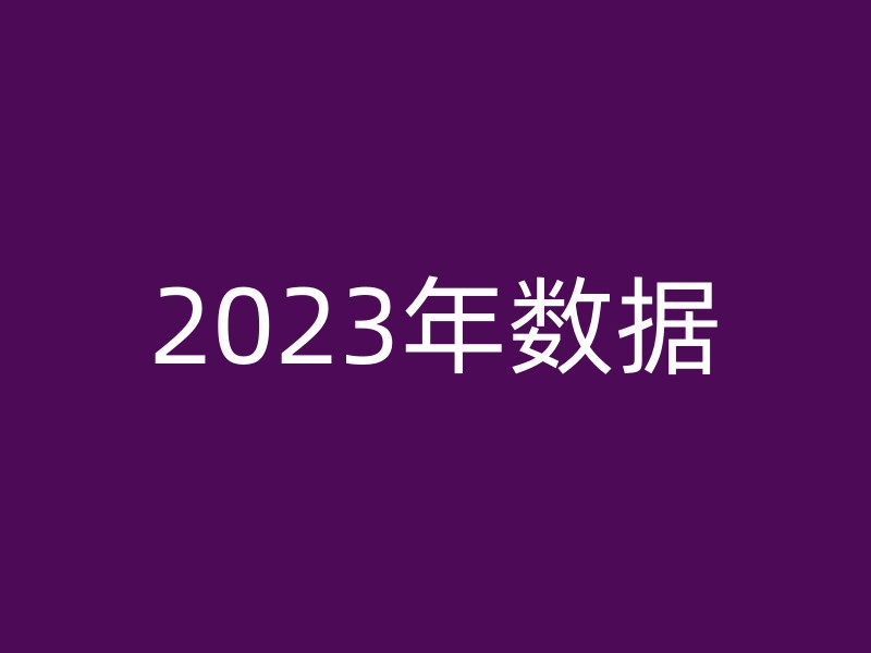 2023年数据