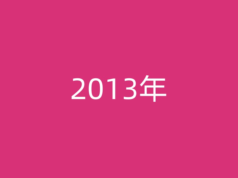 2013年