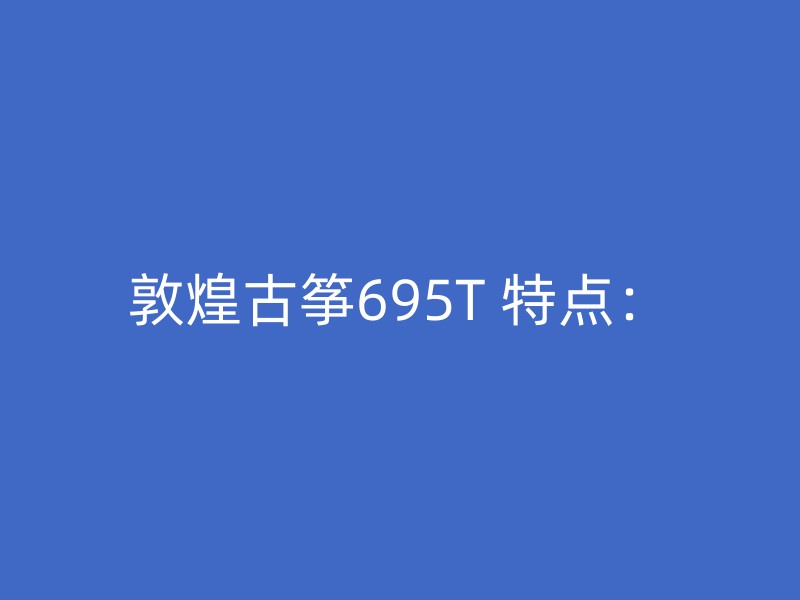 敦煌古筝695T 特点：