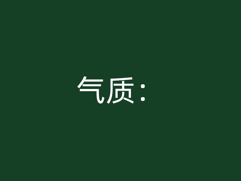 气质：