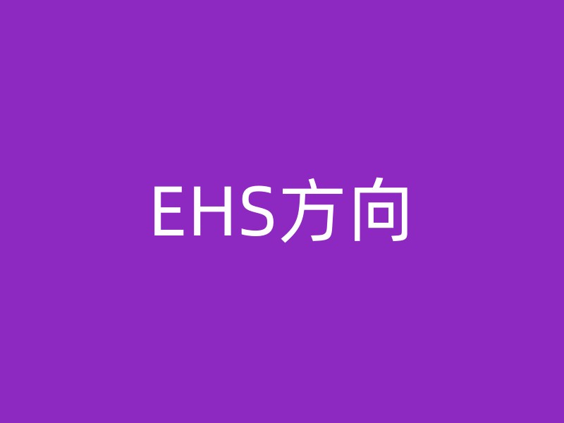 EHS方向