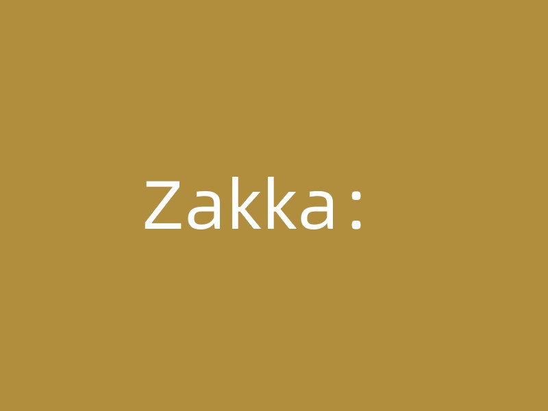 Zakka：