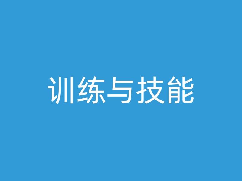 训练与技能