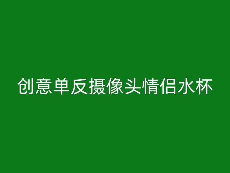 创意单反摄像头情侣水杯