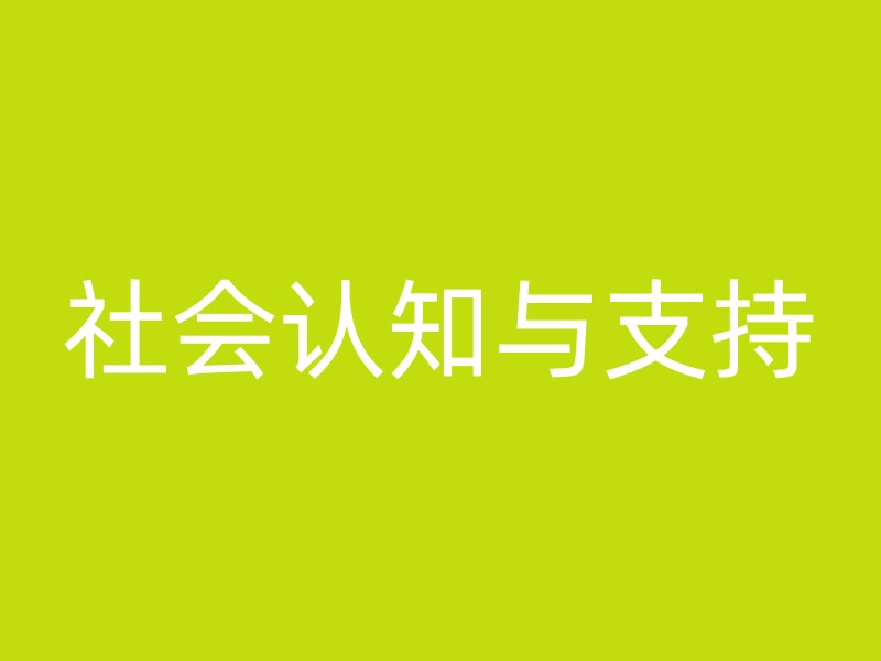 社会认知与支持