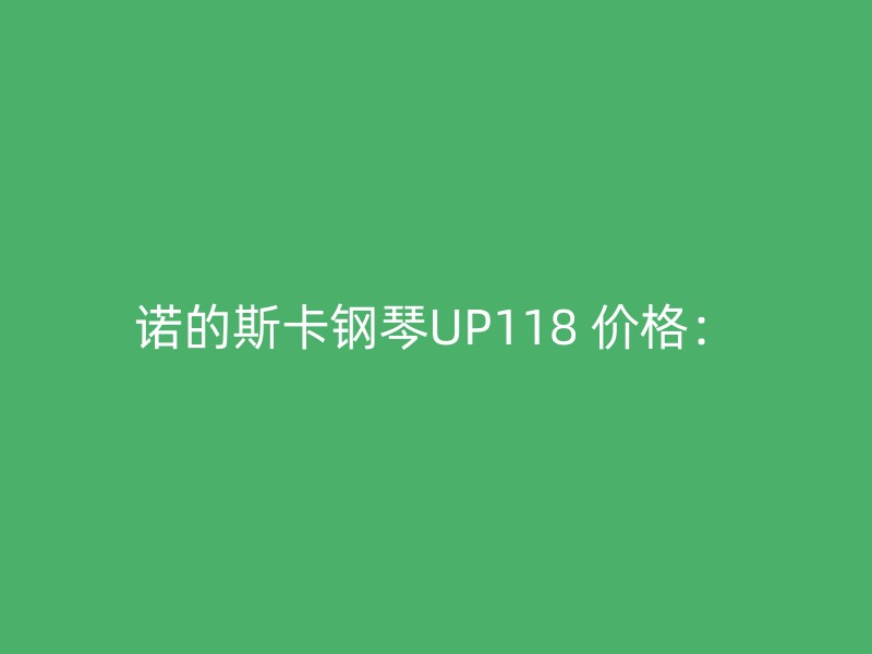 诺的斯卡钢琴UP118 价格：