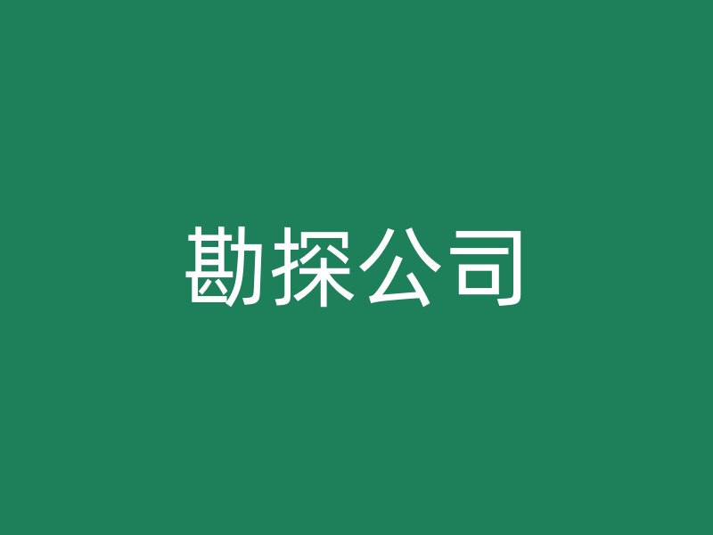 勘探公司