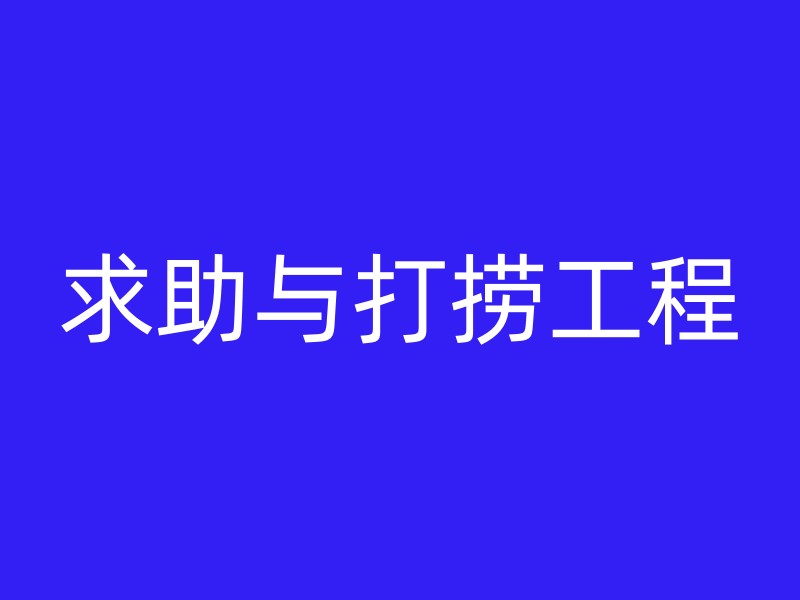 求助与打捞工程