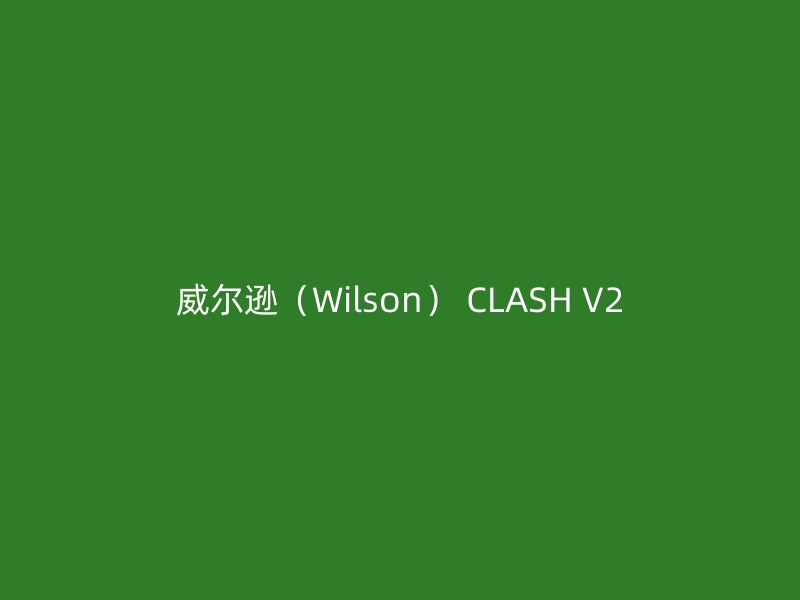 威尔逊（Wilson） CLASH V2