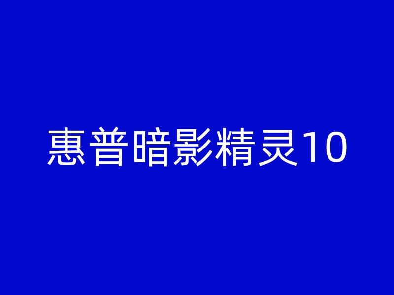 惠普暗影精灵10