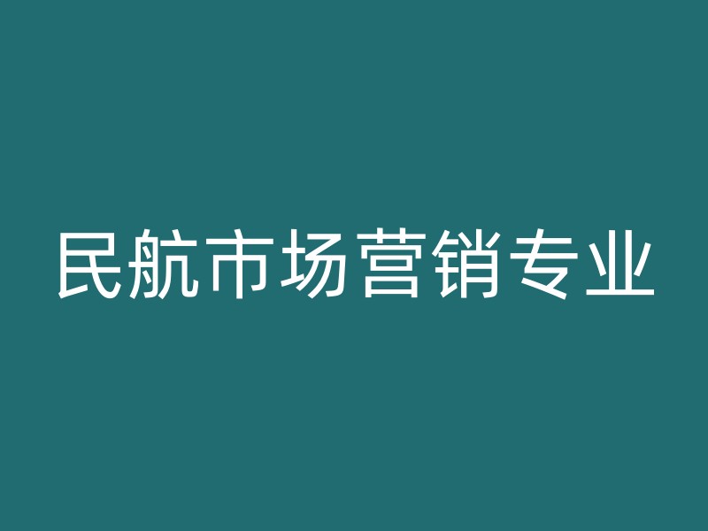 民航市场营销专业