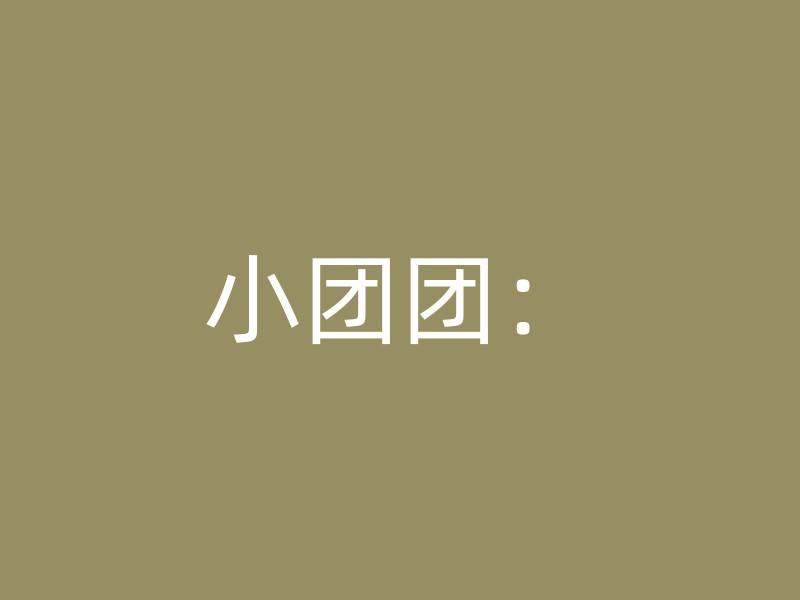 小团团：