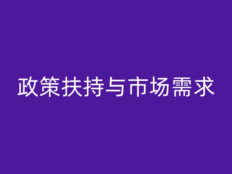 政策扶持与市场需求